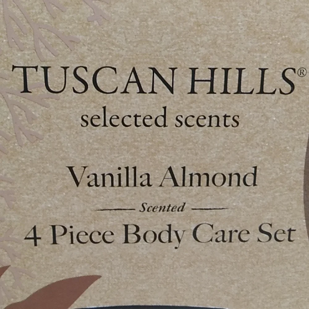 FINAL SALE! NWT Tuscan Hills Vanilla Almond Lotion, Body Butter, Scrub, Wash